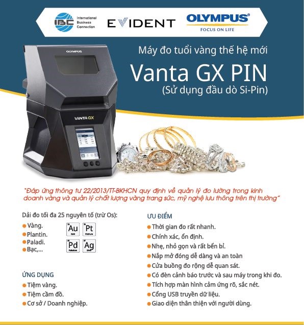 Máy đo tuổi vàng VANTA GX Si-Pin